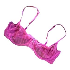 Body by Victoria Pink Sheer Bra‎